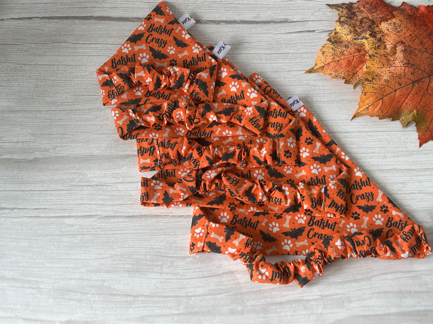 Cotton Pet Scrunchie Bandana - Batshit Crazy
