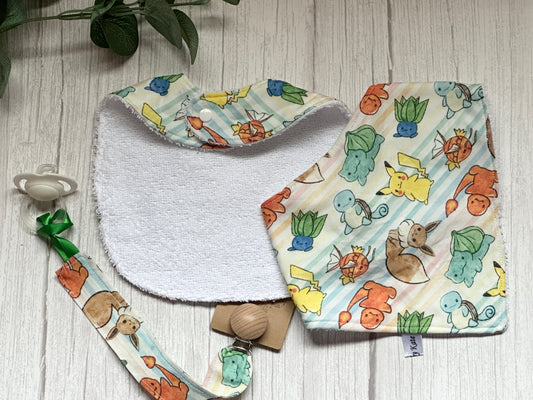Cotton & Terry Towelling Baby Sets - Pokémon Go!