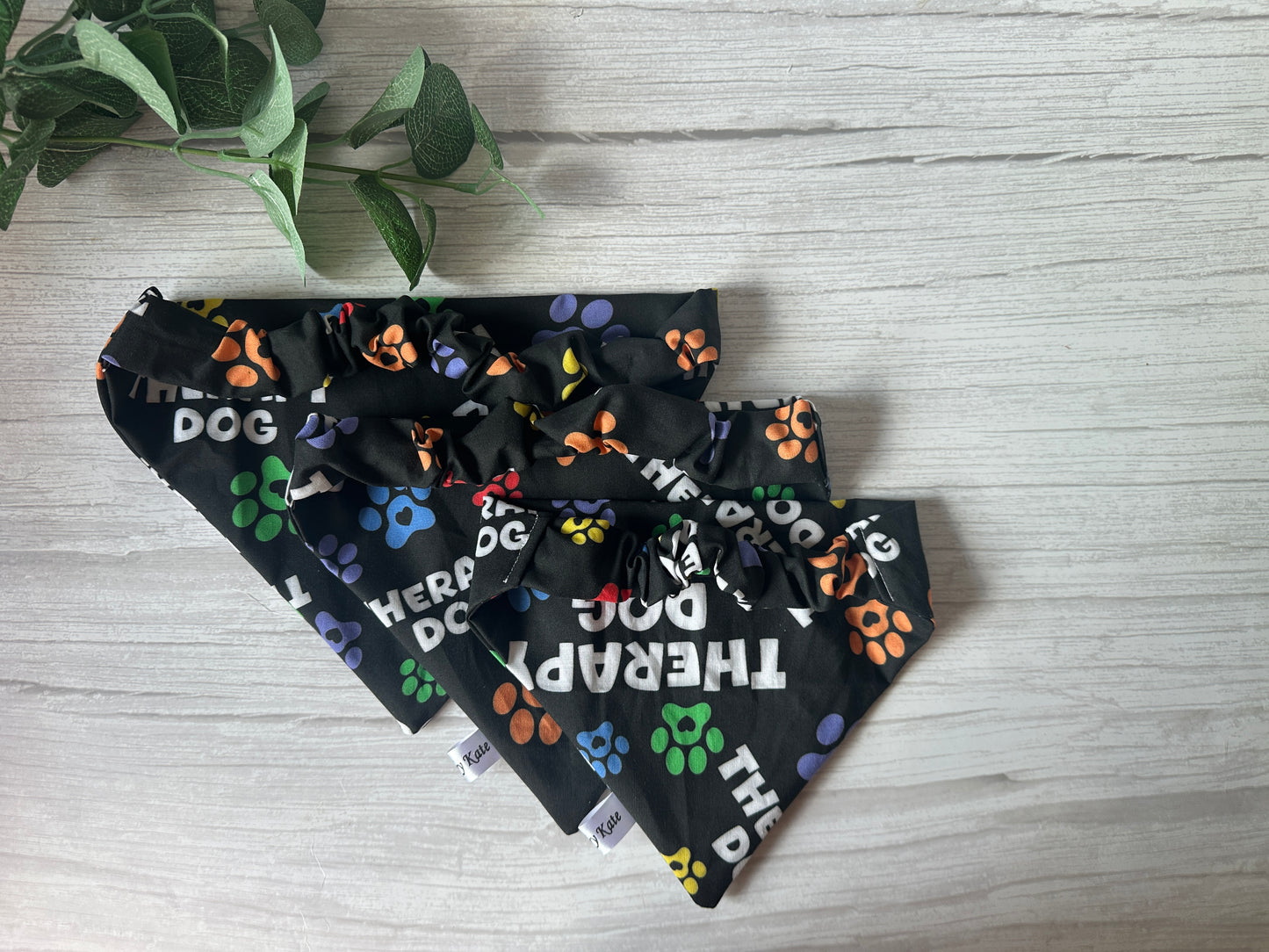 Cotton Pet Scrunchie Bandana - Therapy Dog