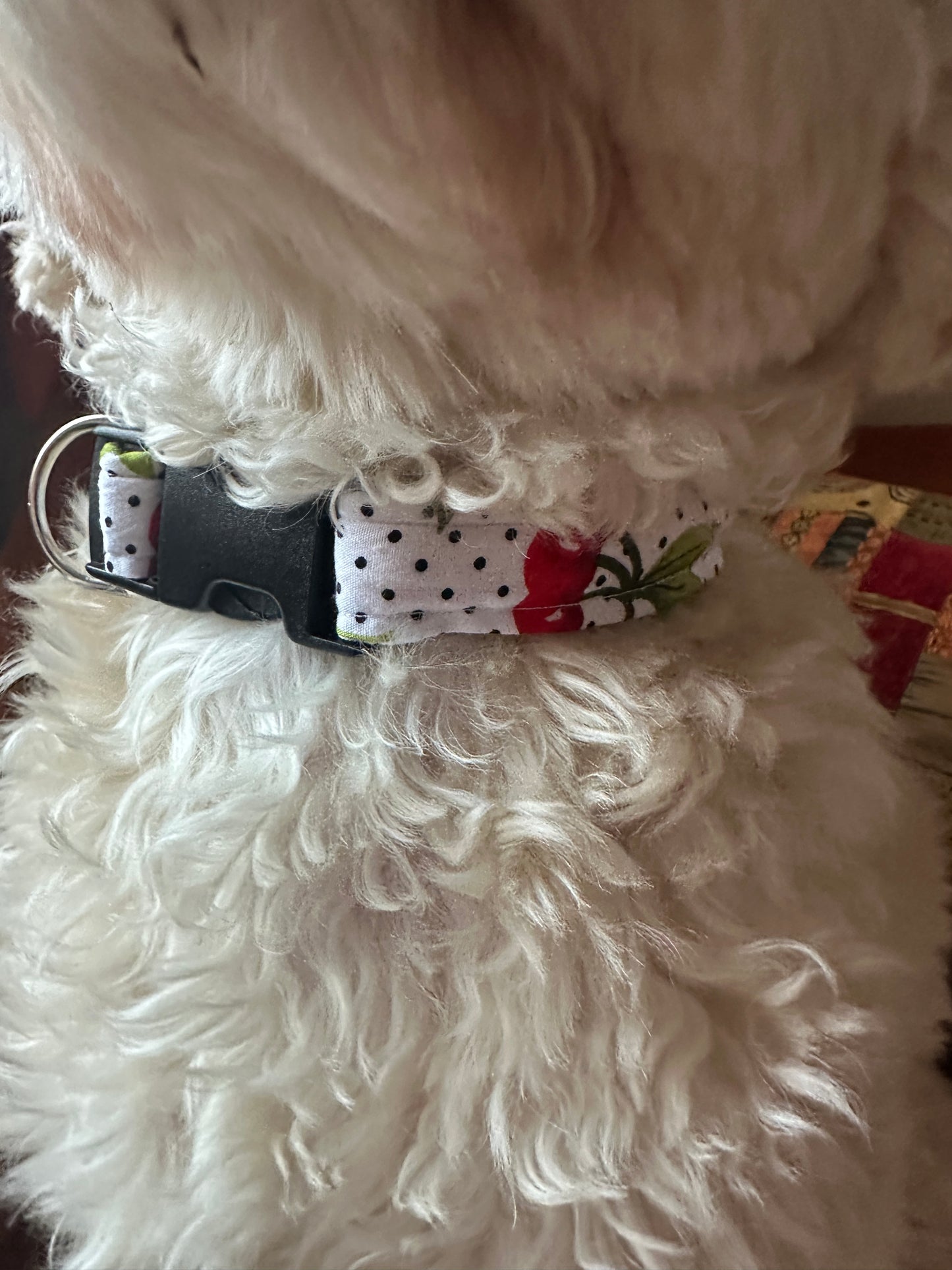 Cotton Pet Adjustable Collar - Cherry Sweet