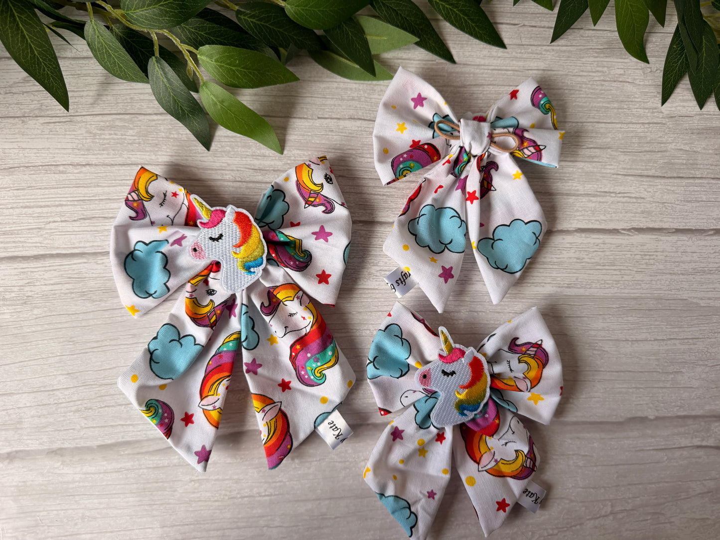Pet Sailor Bows - Pride Unicorns