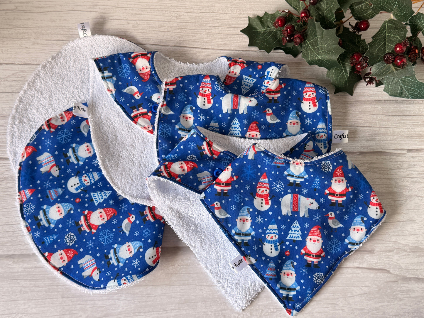 Cotton & Terry Towelling Baby Sets - North Pole