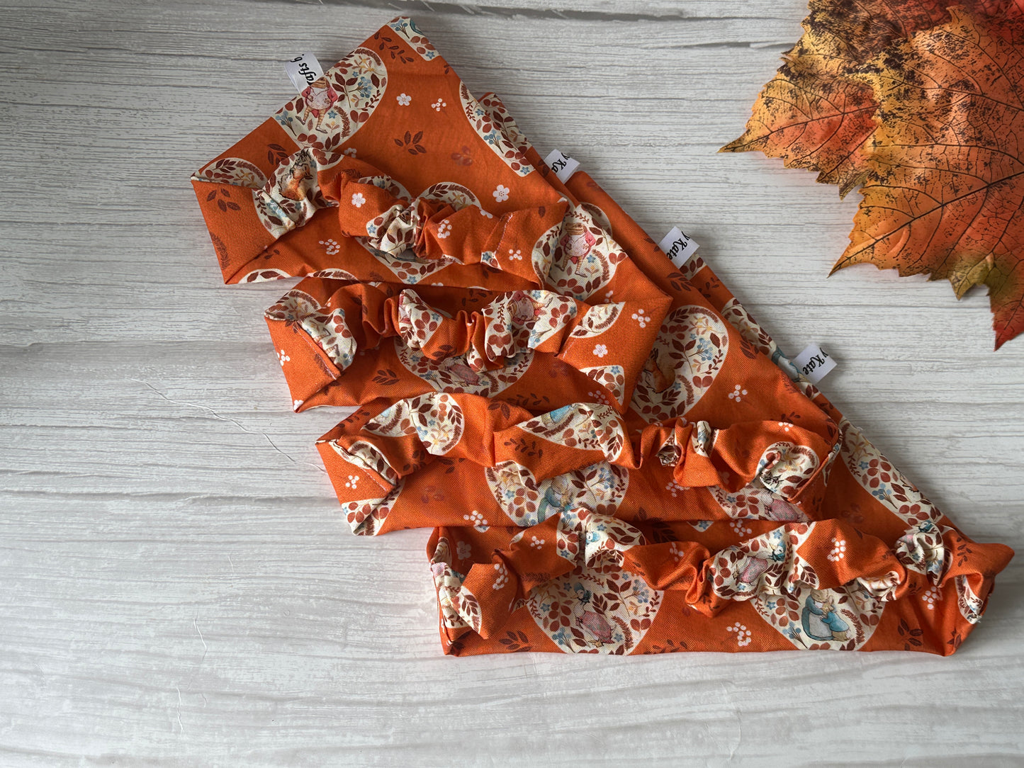 Cotton Pet Scrunchie Bandana - Fall with Peter & Friends