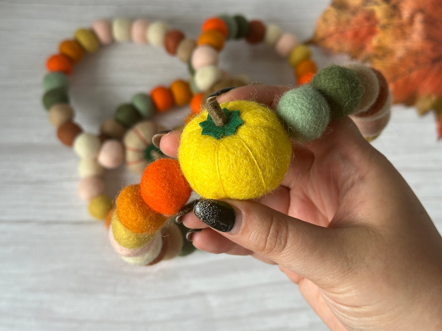 PomPom Pet Collar - Statement Pumpkins