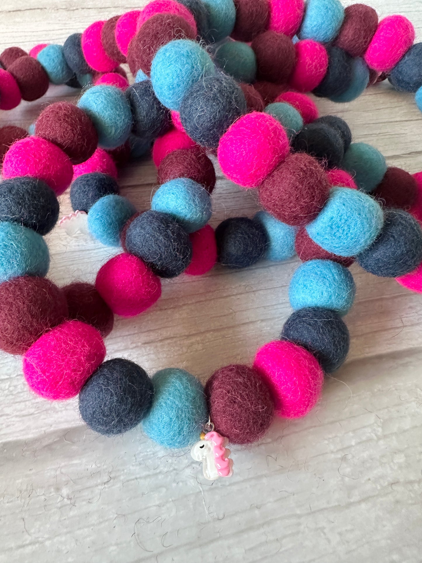 PomPom Pet Collar - Unicorn Dreams