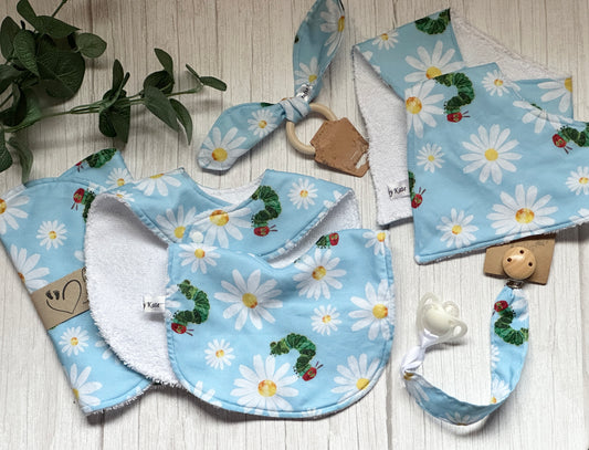Cotton & Terry Towelling Baby Sets - Hungry Caterpillar in Spring