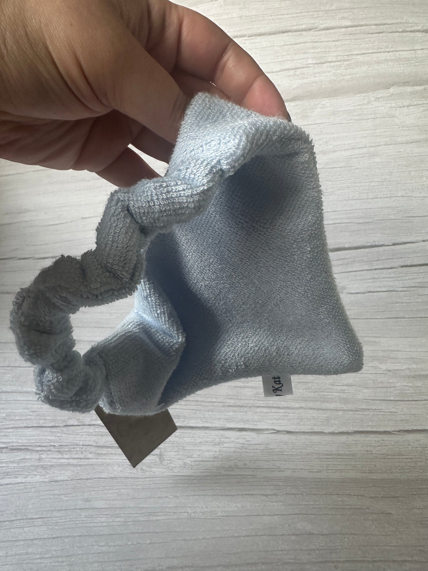 Terry Toweling Cotton Cooling Pet Scrunchie Bandana - Sky Blue