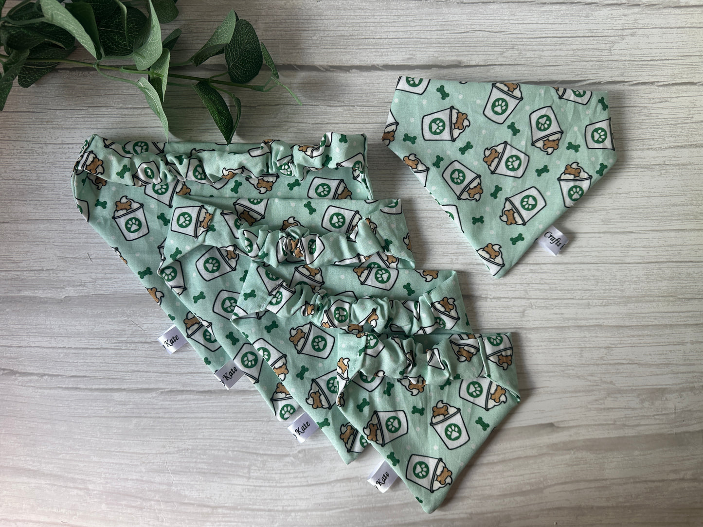 Cotton Pet Scrunchie Bandana - Pupcups