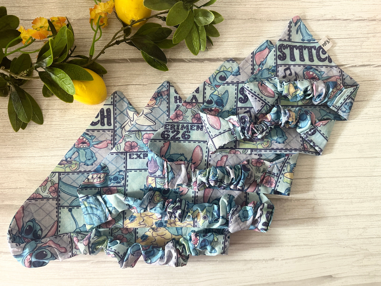 Cotton Pet Scrunchie Bandana - It’s Stitch’s World