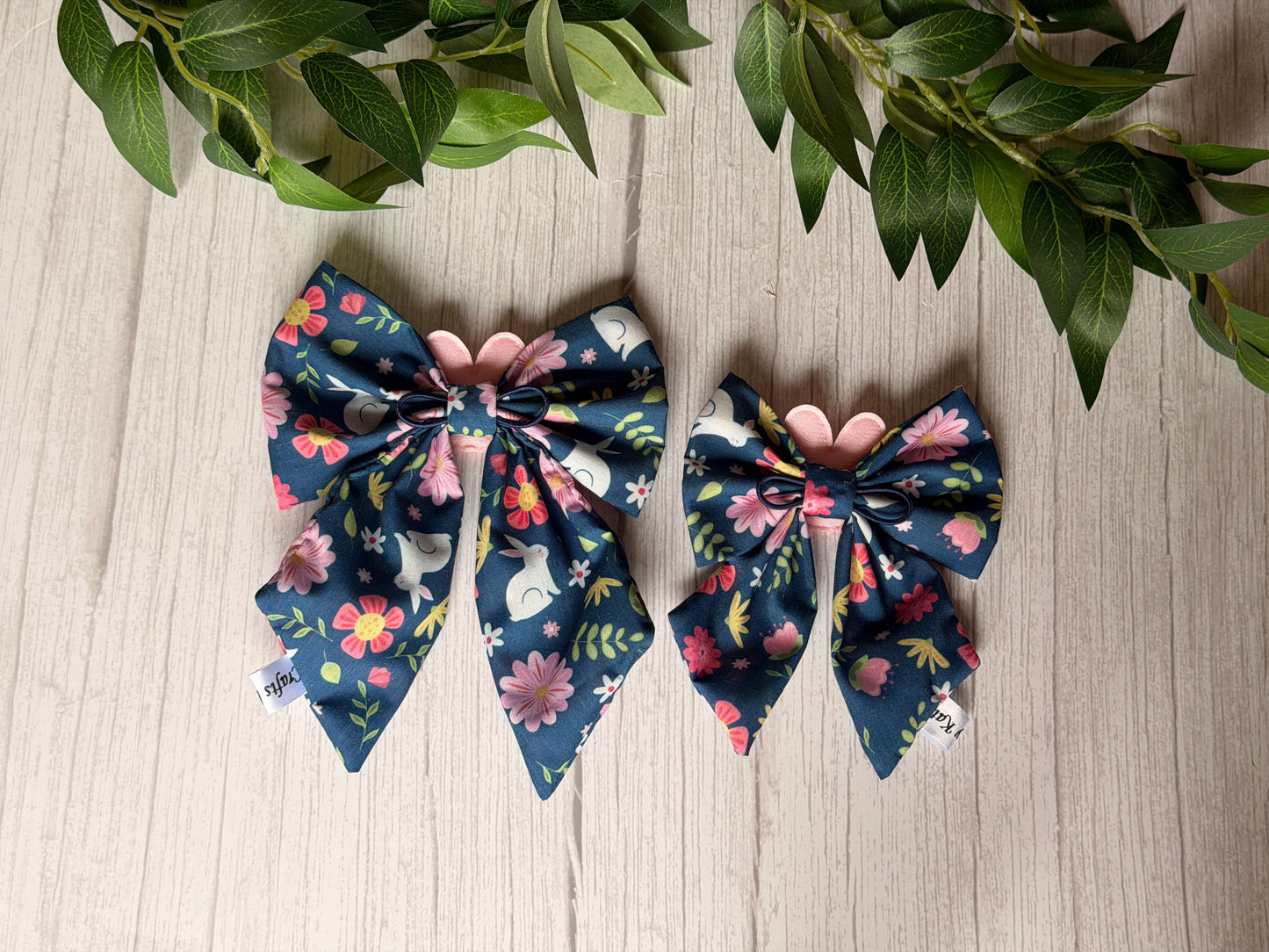 Pet Sailor Bows - Blooming Bunnies