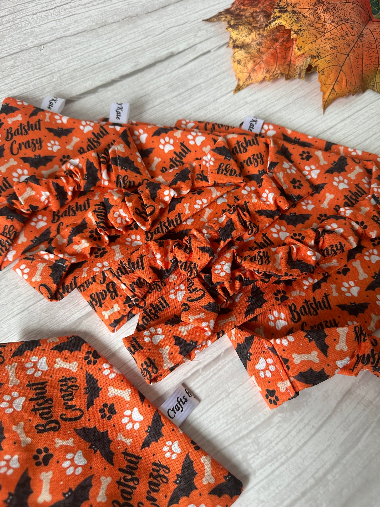 Cotton Pet Scrunchie Bandana - Batshit Crazy