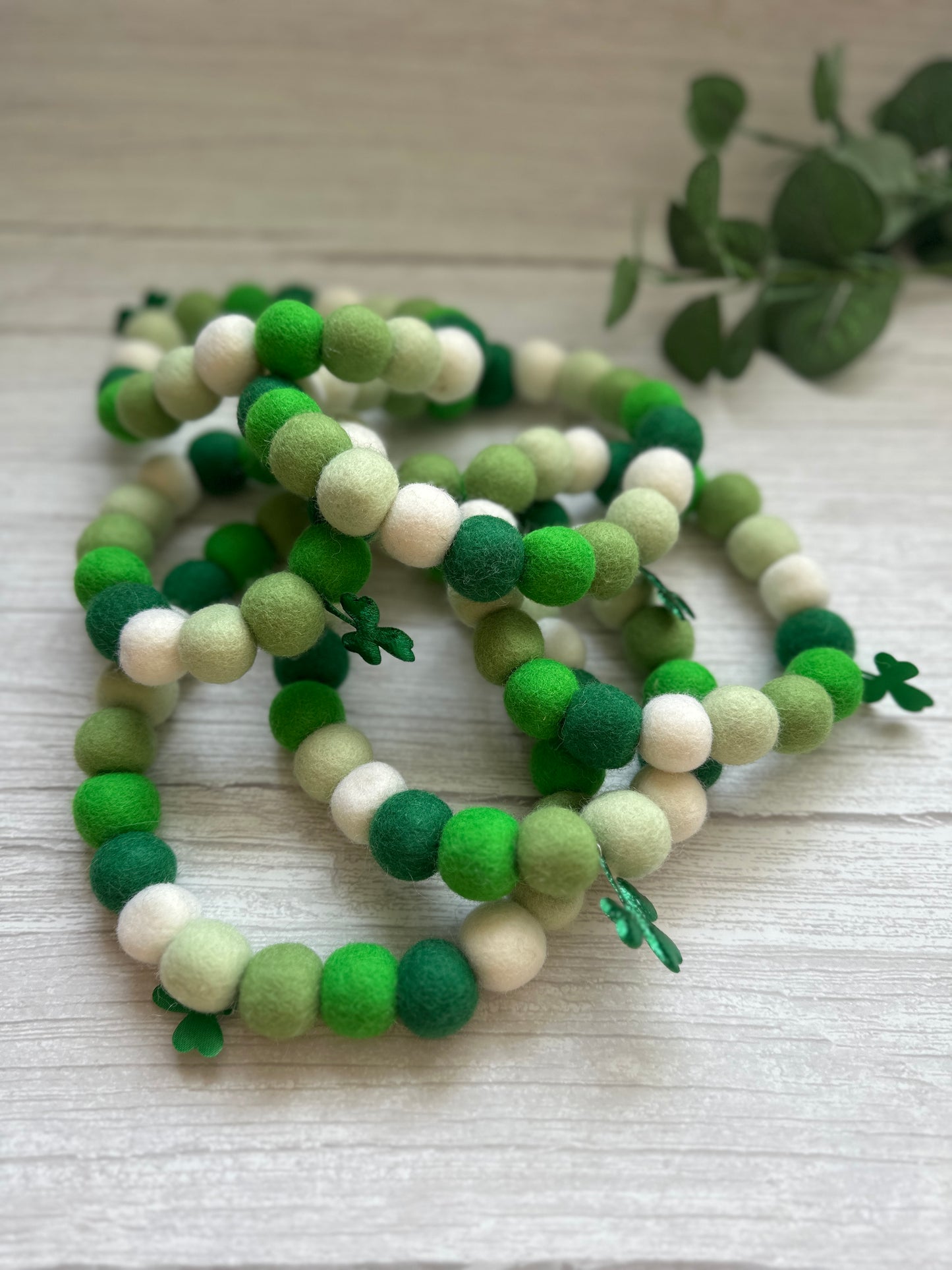 PomPom Pet Collar - Luck of the Irish