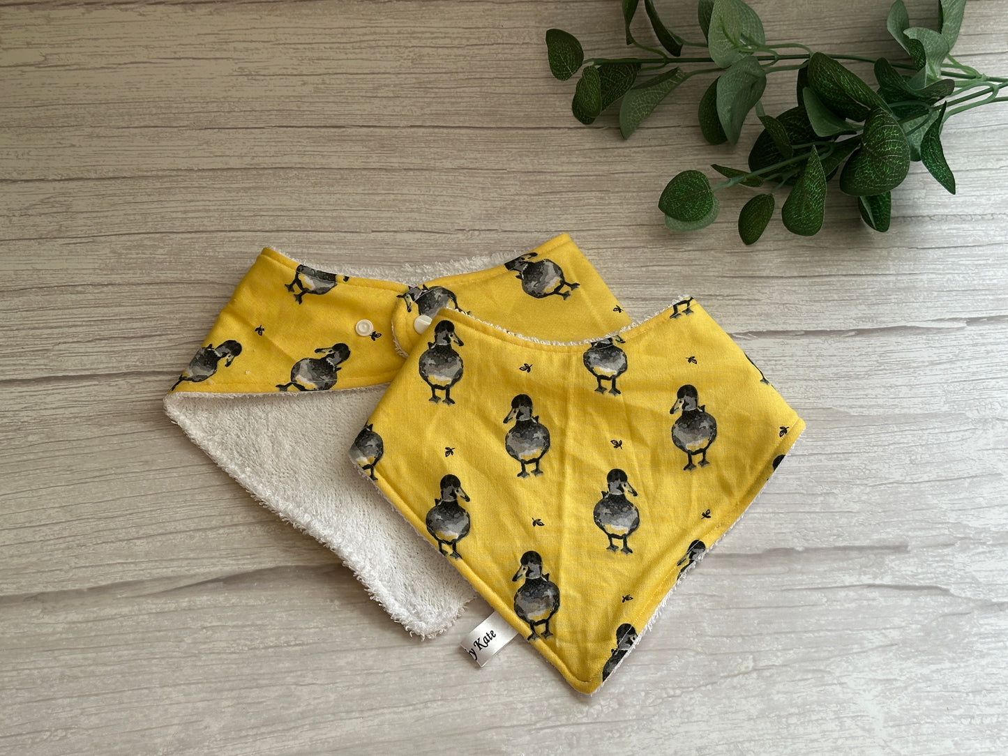 Cotton & Terry Towelling Baby Sets - Yellow Ducks