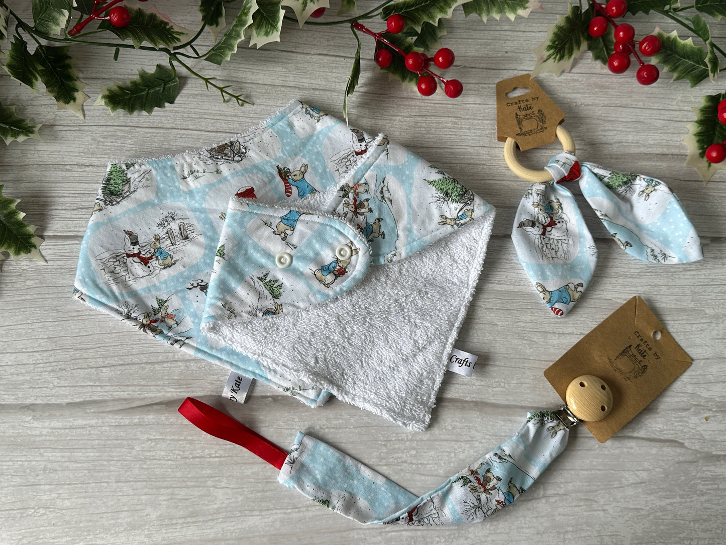 Cotton & Terry Towelling Baby Sets - Peter Rabbit Snow Days