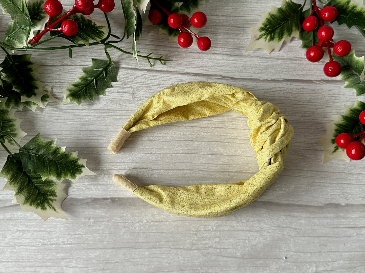 Cotton Knotted Headband - Gold Sparkle