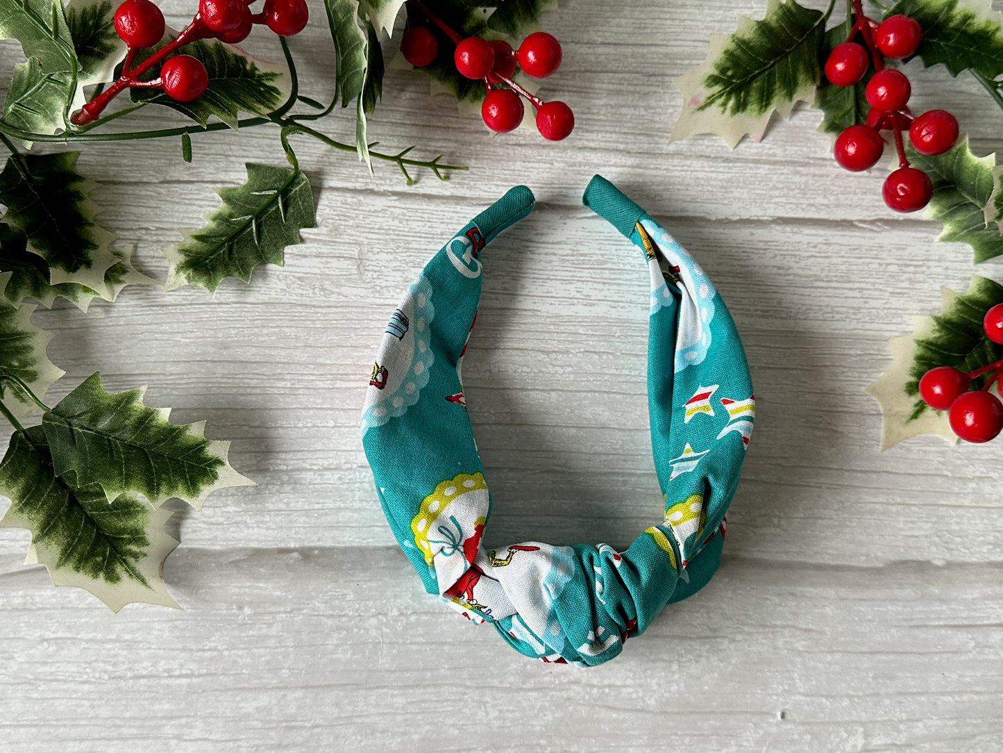 Cotton Knotted Headband - Mr Grinch