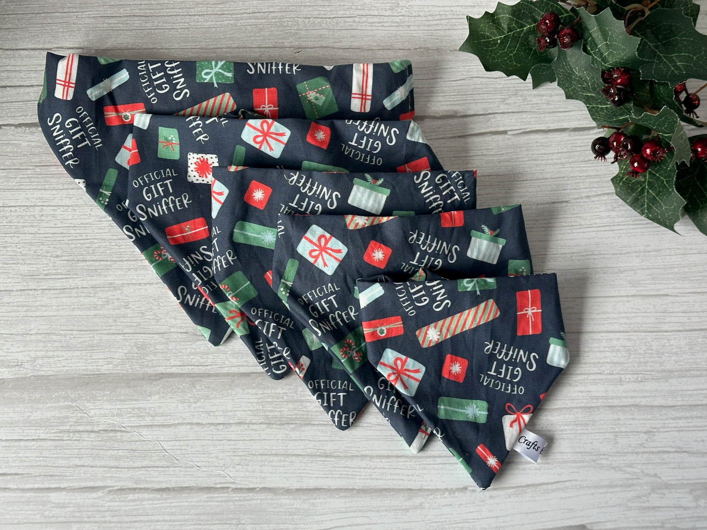 Cotton Pet Scrunchie Bandana - Official Present Sniffer