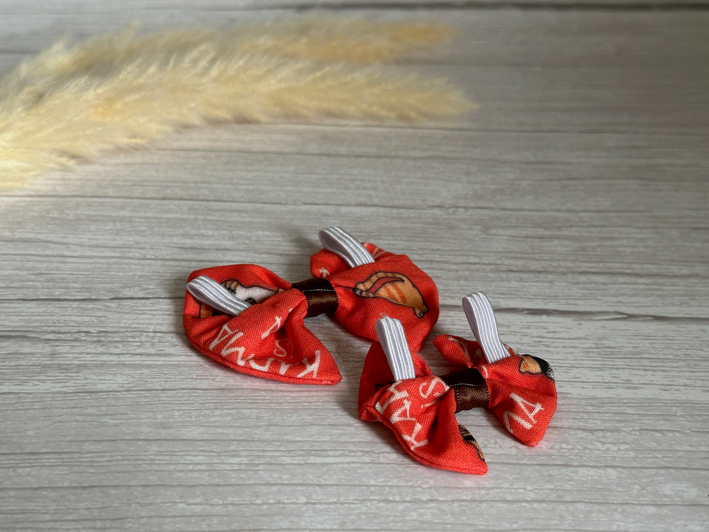 Cotton Pet Bow with collar attachment - Karma is a Cat