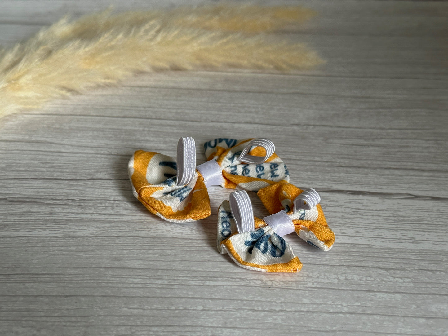 Cotton Pet Bow with collar attachment - Meow