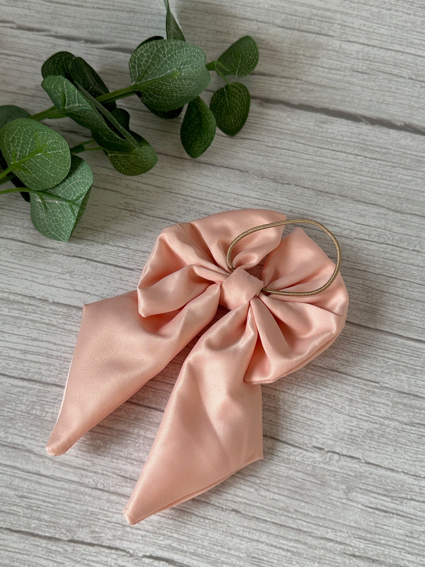 Satin Sailor Bow with hair band - Bridal Collection