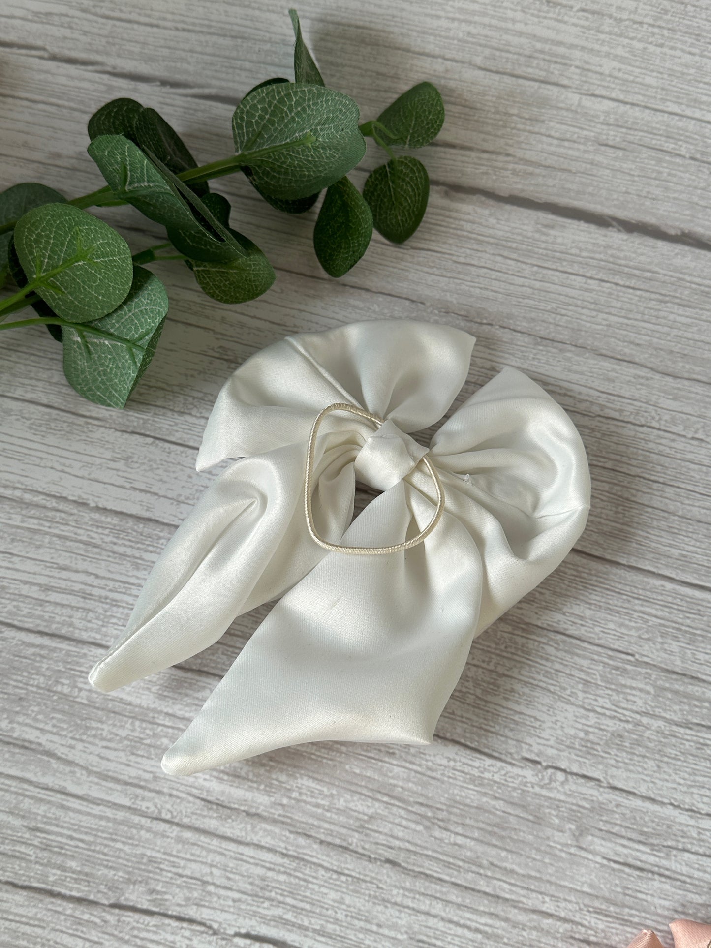 Satin Sailor Bow with hair band - Bridal Collection