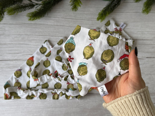 Cotton Pet Scrunchie Bandana - Sprout Christmas Party