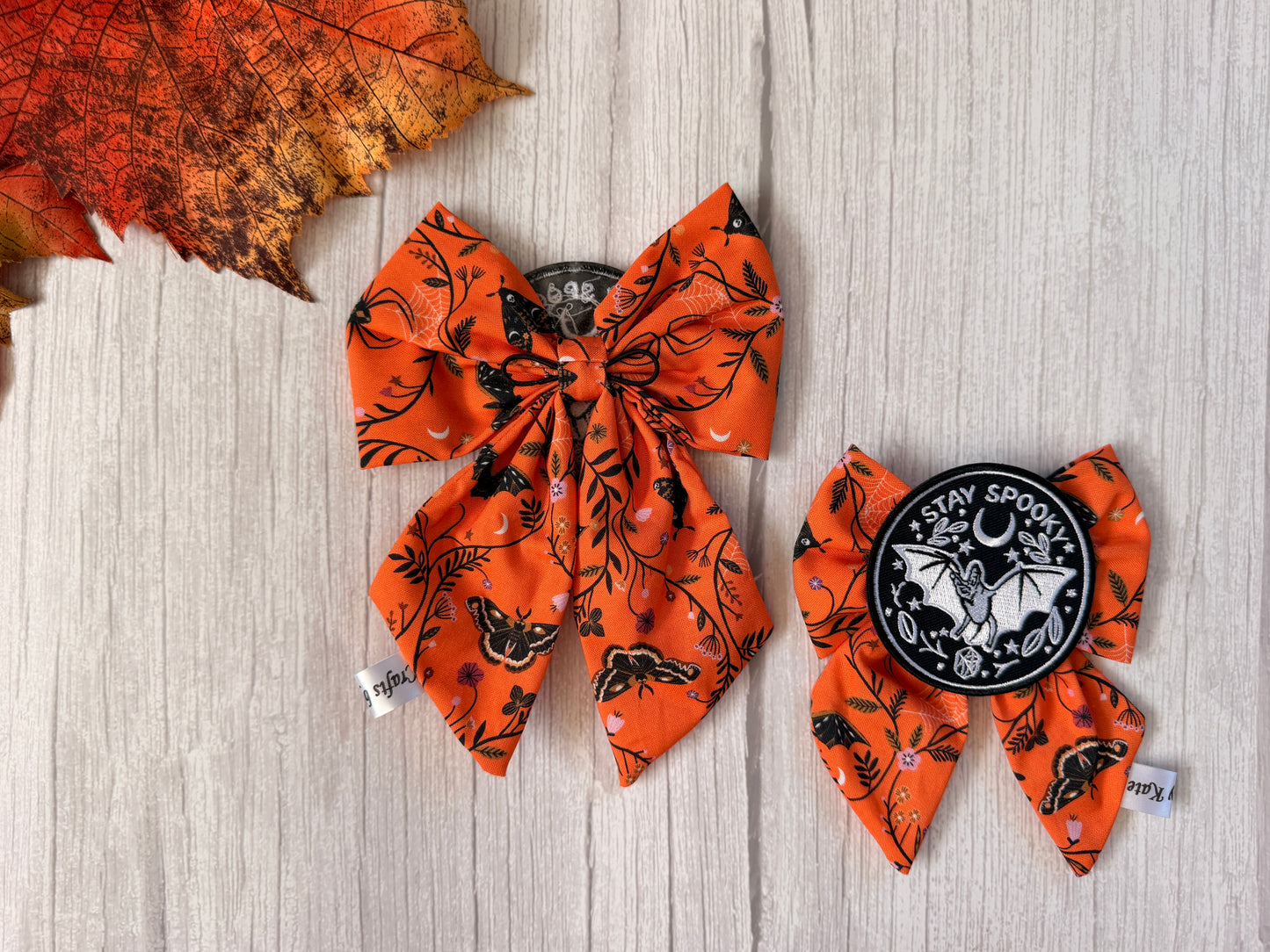 Pet Sailor Bows - Stay Spooky