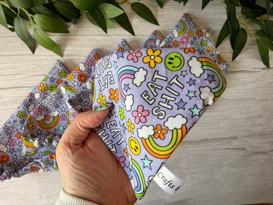 Cotton Pet Scrunchie Bandana - Eat S*it