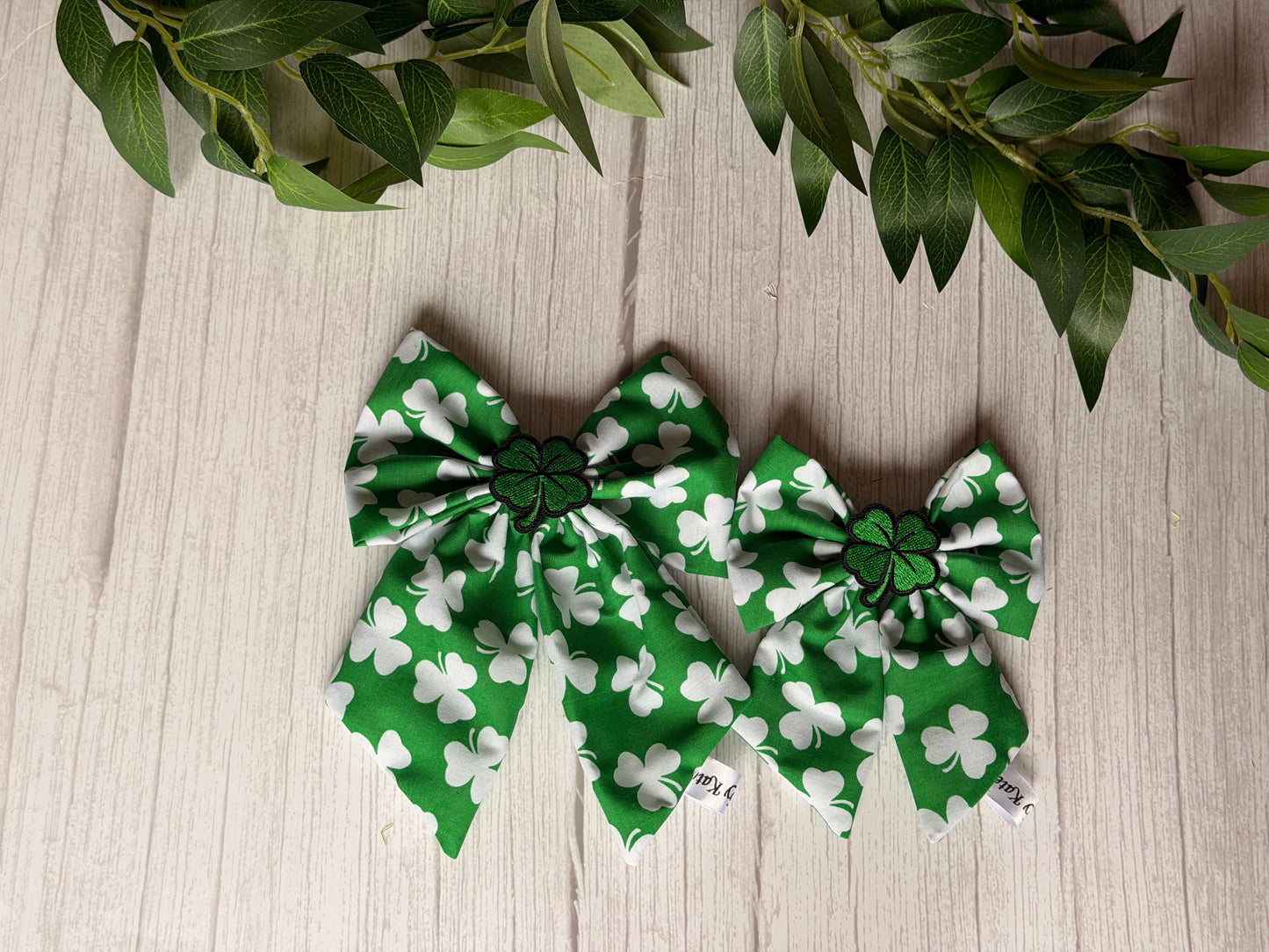 Pet Sailor Bows - Luck of the Irish