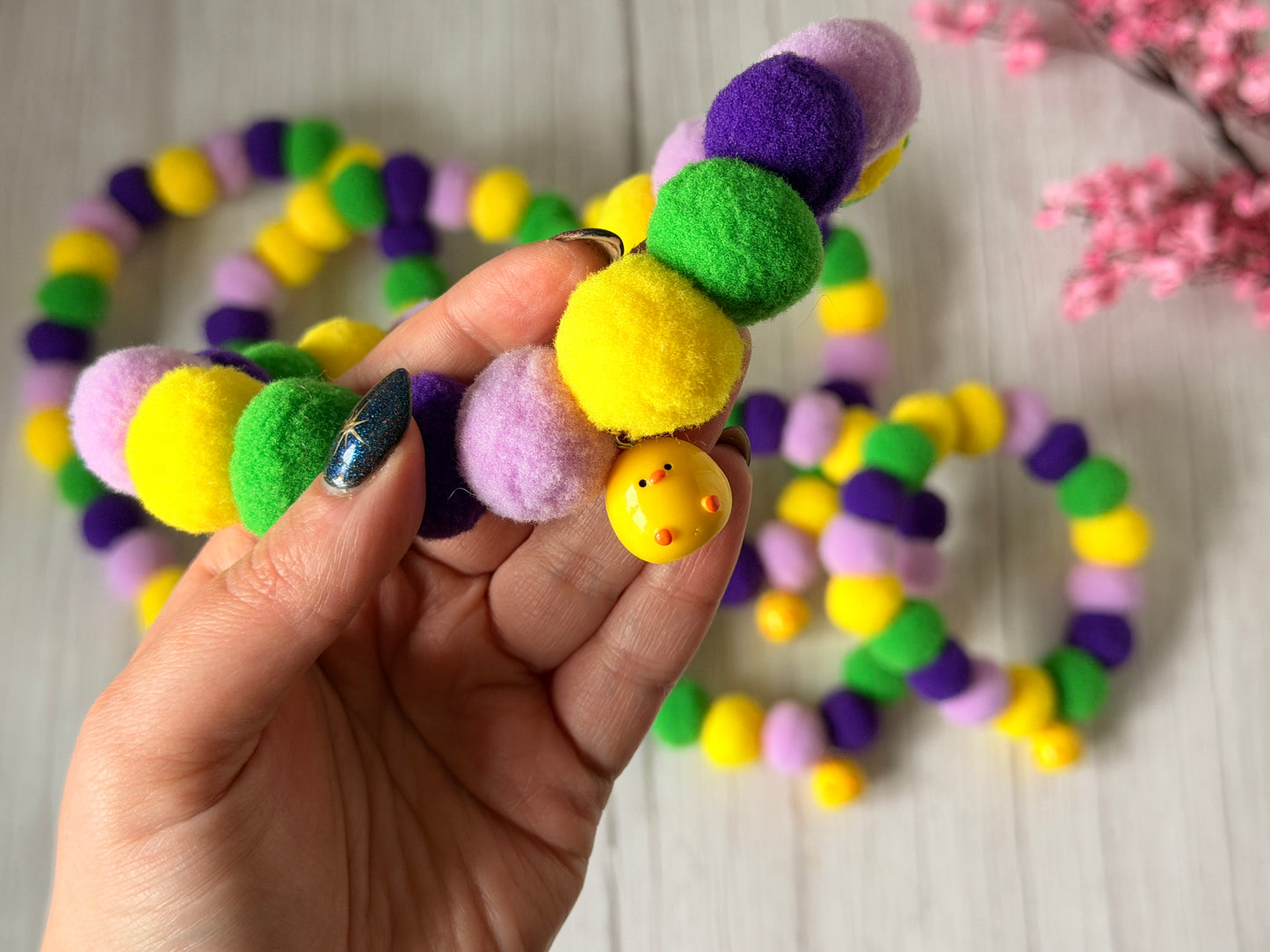 PomPom Pet Collar -  Chick Season