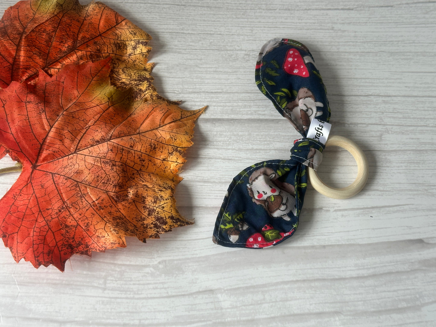 Cotton & Terry Towelling Baby Sets - Mushroom Hedgehogs