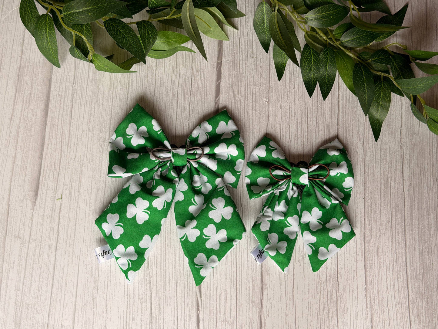 Pet Sailor Bows - Luck of the Irish
