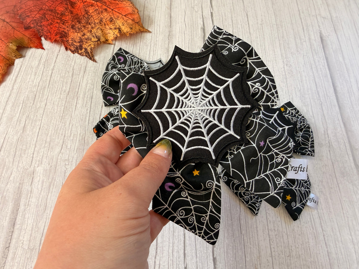 Pet Sailor Bows - Spiders Web