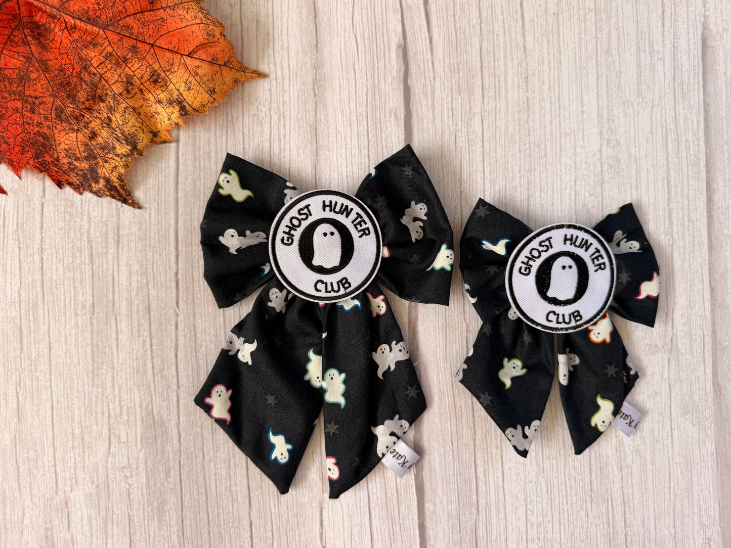 Pet Sailor Bows - Ghost Hunter Club