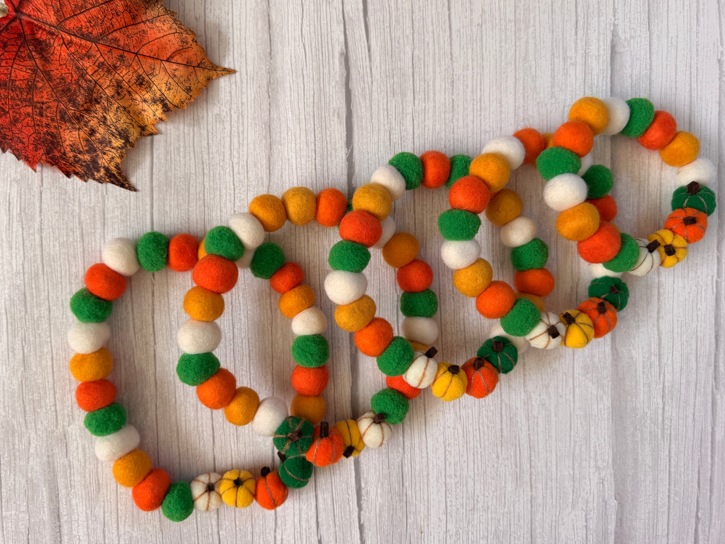 PomPom Pet Collar - Pumpkin Season