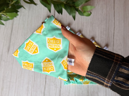 Cotton Pet Scrunchie Bandana - Cheese Patrol