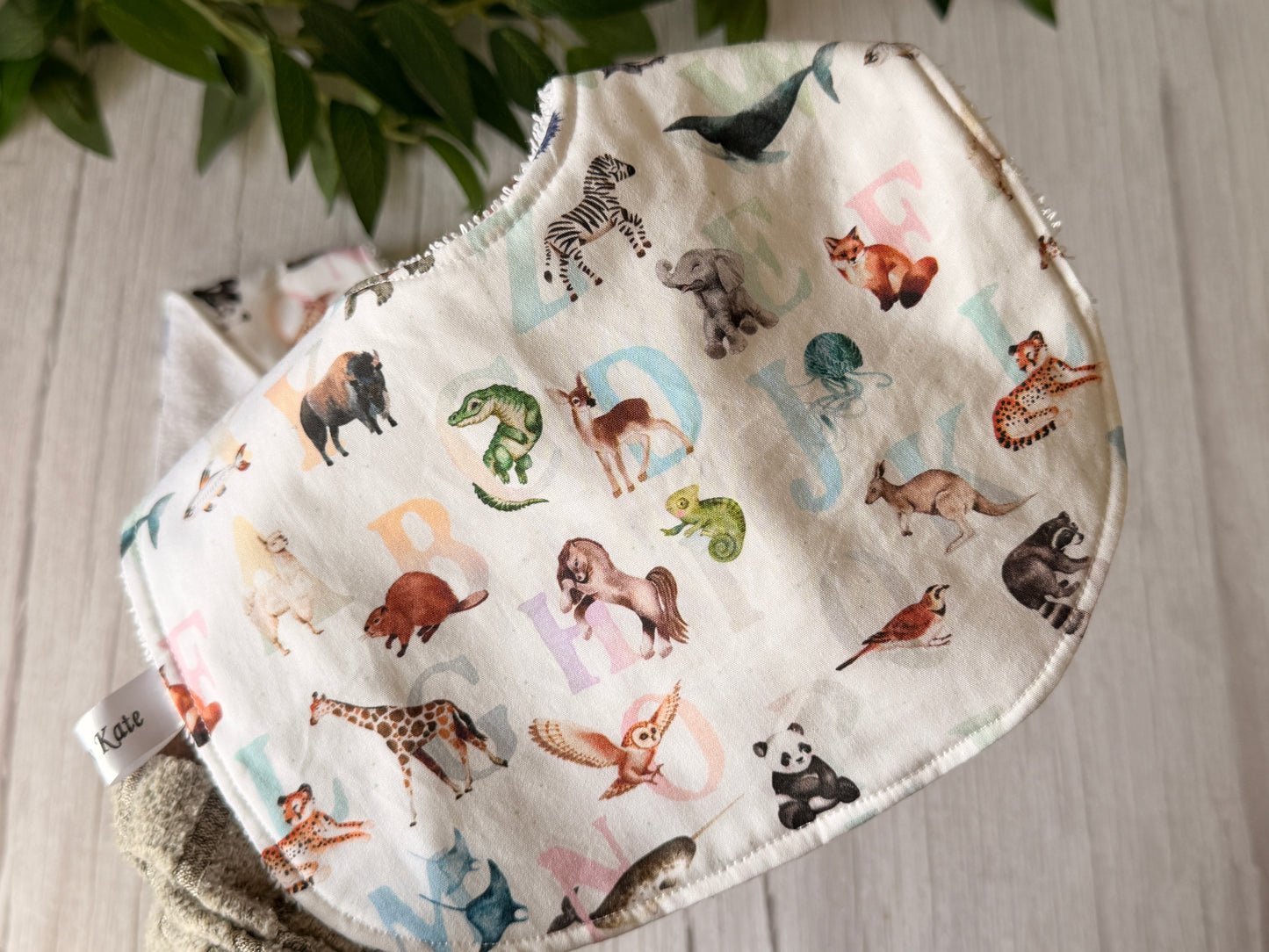 Cotton & Terry Towelling Baby Sets - Alphabet Animals