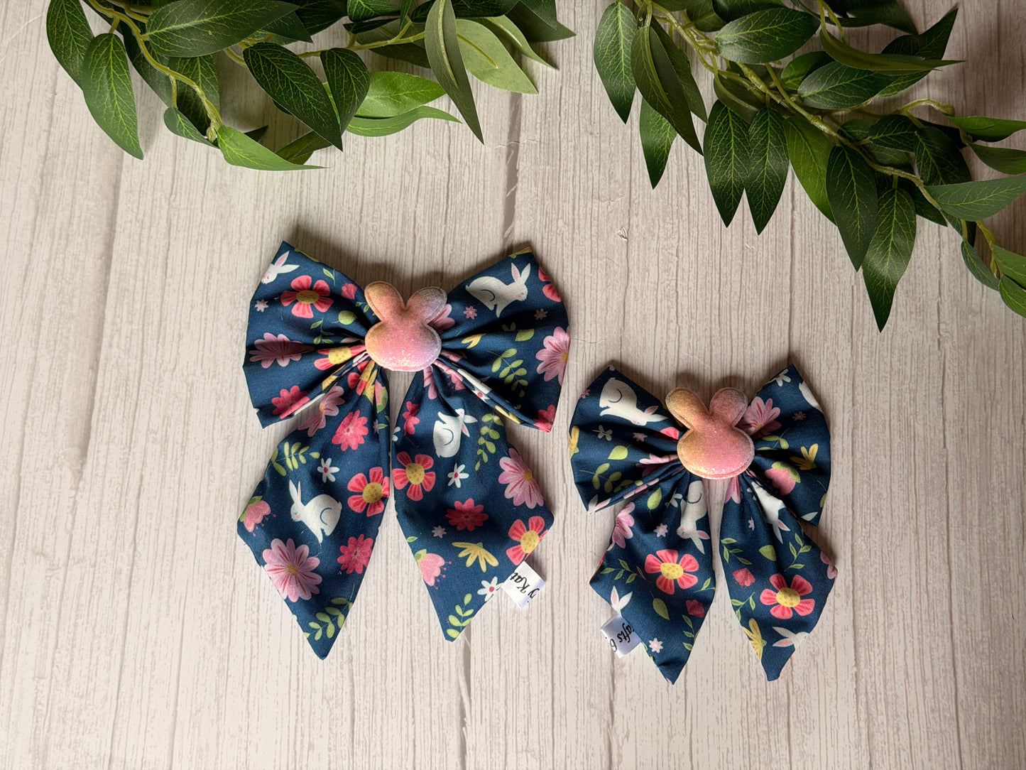 Pet Sailor Bows - Blooming Bunnies
