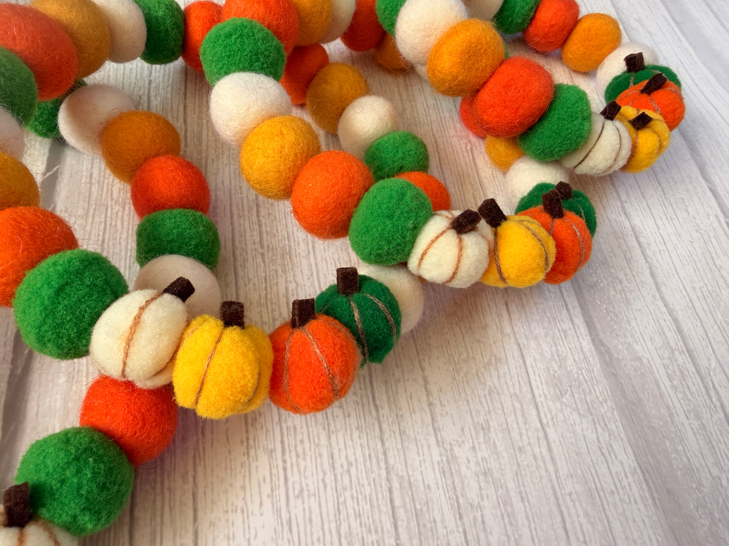 PomPom Pet Collar - Pumpkin Season