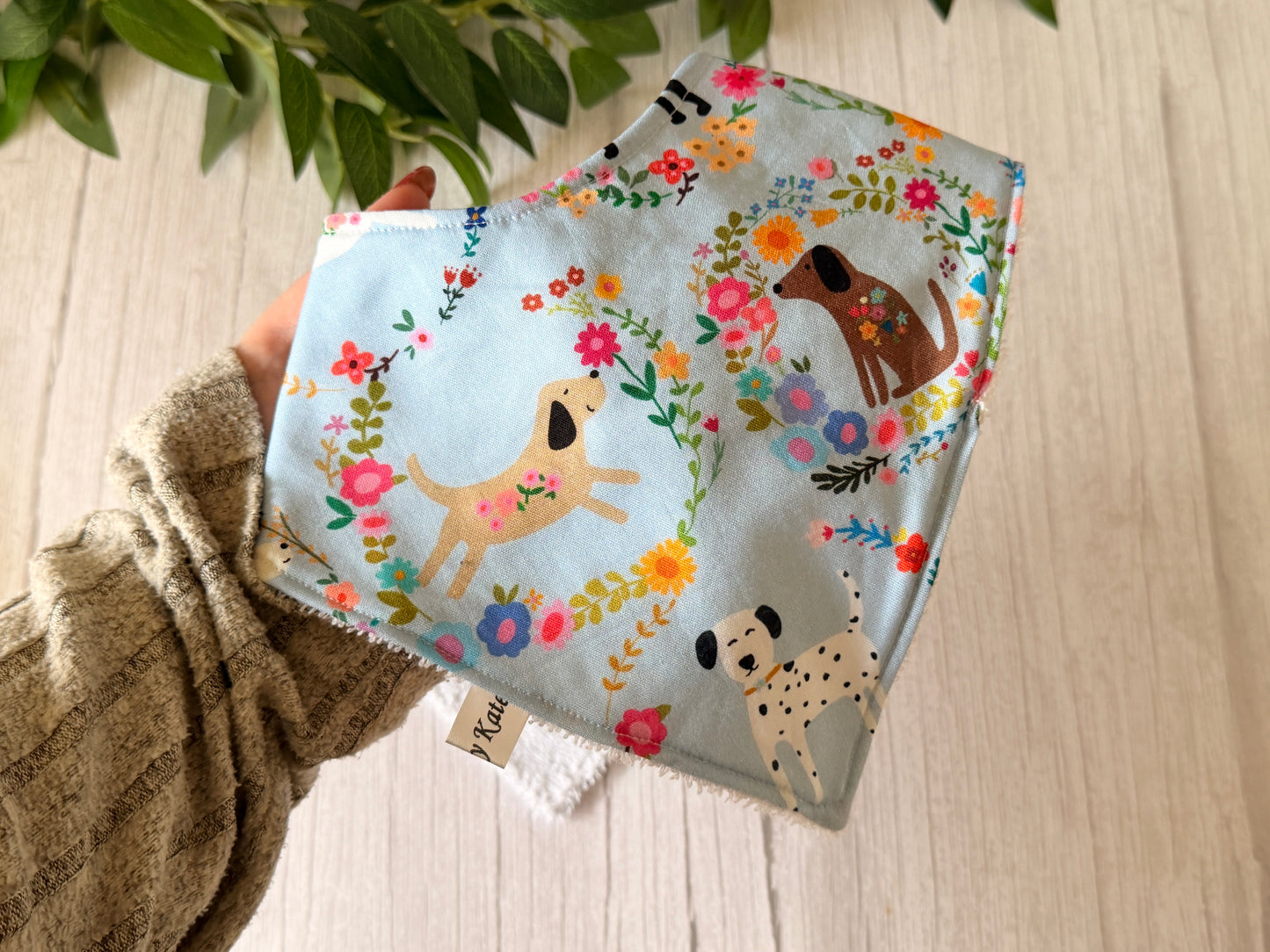 Cotton & Terry Towelling Baby Sets - Spring Pups