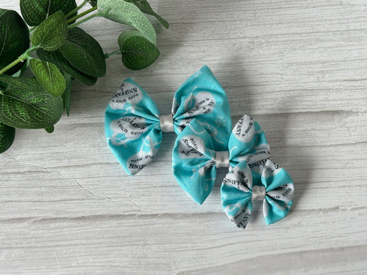 Cotton Pet Bow with collar attachment - Please Return to Sniffany & Dog