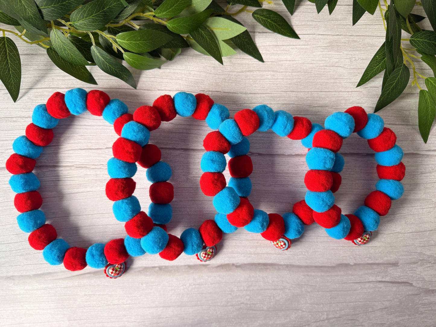 PomPom Pet Collar - Cherry Sweet