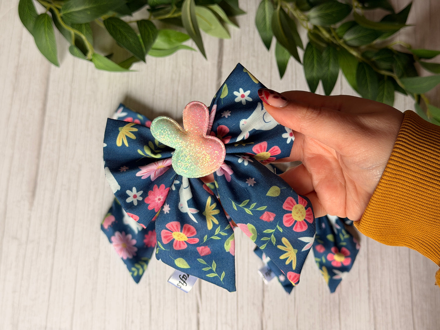 Pet Sailor Bows - Blooming Bunnies
