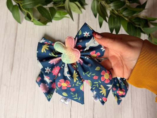 Pet Sailor Bows - Blooming Bunnies