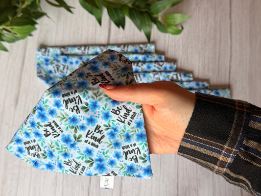Cotton Pet Bandana with collar attachment - Be kind of a bitch