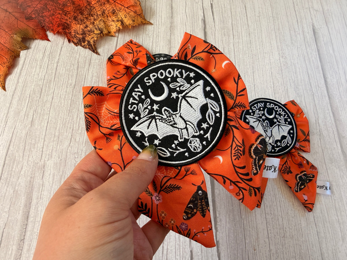 Pet Sailor Bows - Stay Spooky