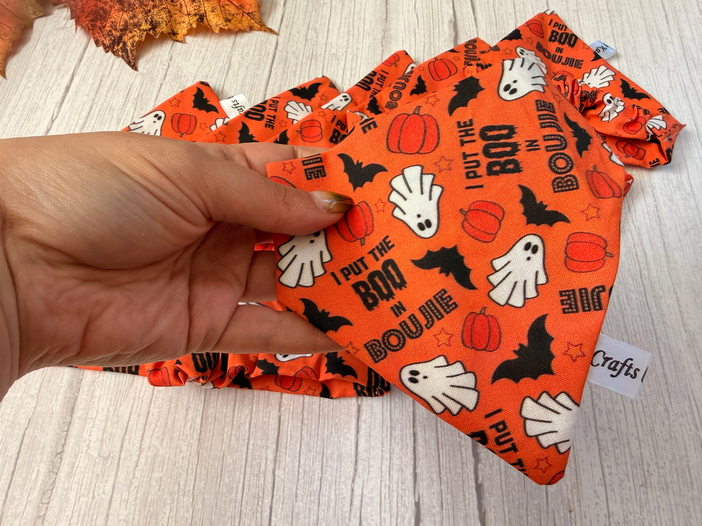 Cotton Pet Scrunchie Bandana - Boo in Boujie