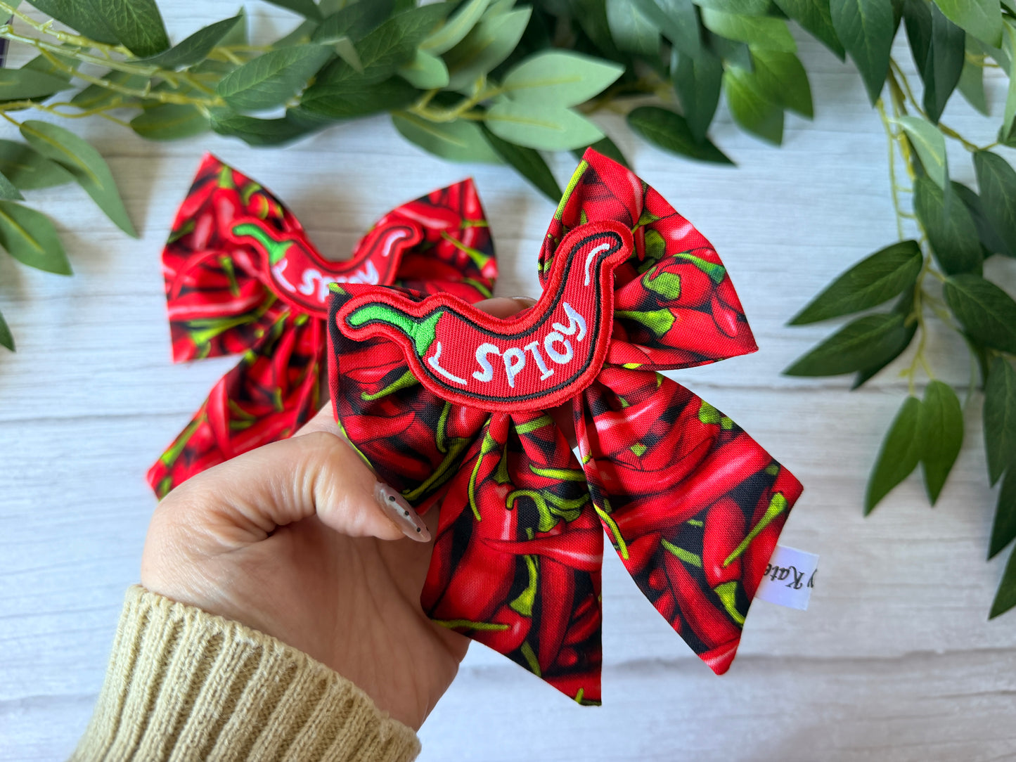 Pet Sailor Bows - Spicy