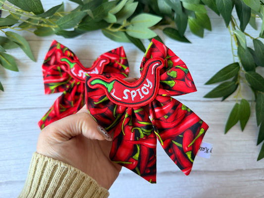 Pet Sailor Bows - Spicy