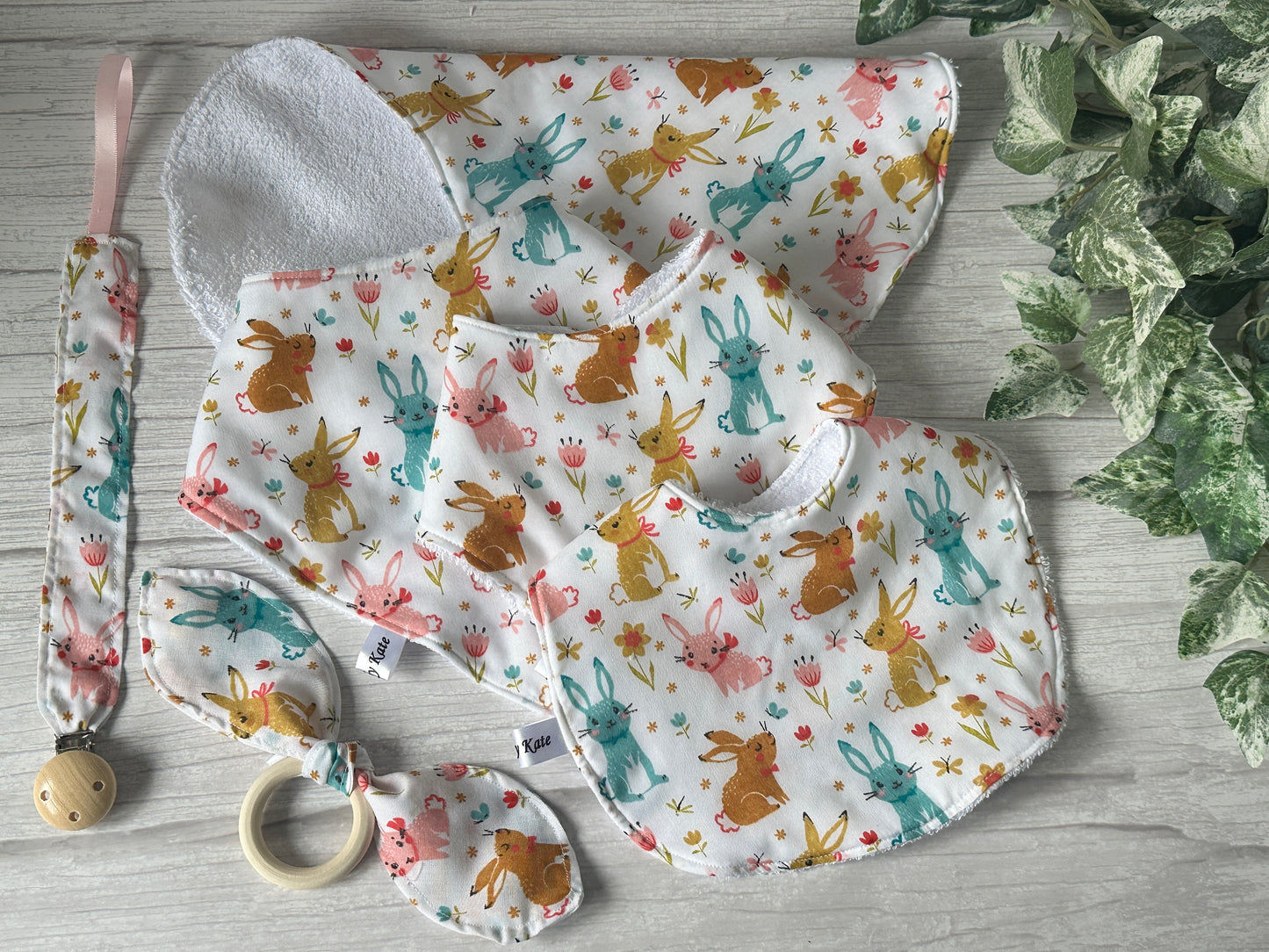 Cotton & Terry Towelling Baby Sets - Bunny life
